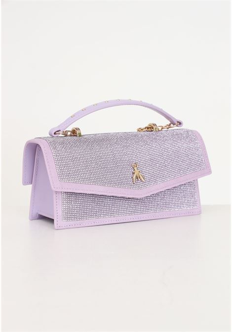 Fly Bamby shoulder bag with lilac rhinestones for women PATRIZIA PEPE | 8B0032/L083M504
